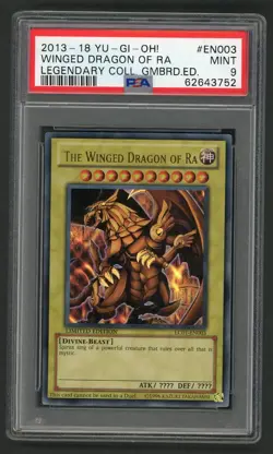 2013 Yu-Gi-Oh! TCG The Winged Dragon of Ra Legendary Collection LC01-EN003 PSA 9 - Image 1