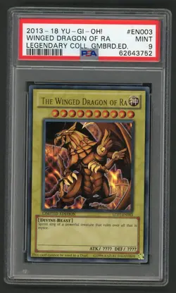 2013 Yu-Gi-Oh! TCG The Winged Dragon of Ra Legendary Collection LC01-EN003 PSA 9 - Image 3