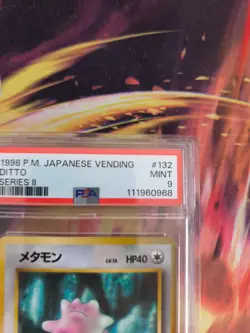 Pokemon Card Japanese Vending expansion sheet 1998 glossy PSA 9 Ditto - Image 4