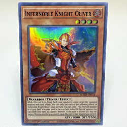 Yugioh Infernoble Knight Oliver ROTD-EN014 1st Edition Super Rare Holo - NM - Image 3