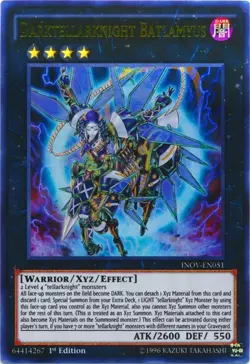 Yugioh! LP Darktellarknight Batlamyus - INOV-EN051 - Ultra Rare - 1st Edition Li - Image 1
