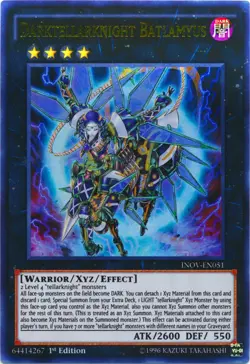 Yugioh! LP Darktellarknight Batlamyus - INOV-EN051 - Ultra Rare - 1st Edition Li - Image 2