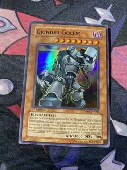 Yu-GI-Oh! Grinder Golem DP07-EN009 - 1st Edition Super Rare NM - Image 1