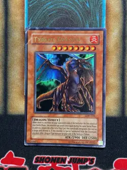 Yugioh Tyrant Dragon LOD-034 Ultra Rare DAMAGED - Image 1