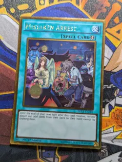 Yugioh Mistaken Arrest PGL3-EN089 Gold Rare 1st Edition - Image 2