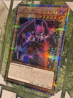 YuGiOh BLACKWING - SIMOON THE POISON WIND Quarter Century Secret Rare RA01-EN012 - Image 1