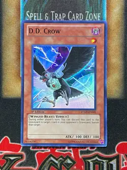 Yugioh D.D. Crow RYMP-EN095 Super Rare 1st Ed LP - Image 1