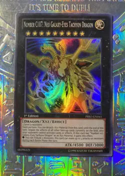 YuGiOh!Number C107: Neo Galaxy-Eyes Tachyon Dragon Super Rare PRIO-EN041 NM 1ST - Image 1