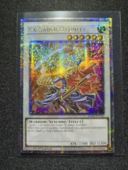 Yugioh! TCG - XX-Saber Hyunlei - Quarter Century Secret Rare - RA04-EN140 - Image 1