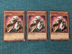 3x KAIBAMAN LDK2-ENK03 Unlimited Edition YuGiOh Cards Mint - Image 1