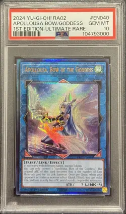 2024 PSA 10 YUGIOH RA02 ULTIMATE RARE APOLLOUSA BOW OF THE GODDESS 💫 - Image 2