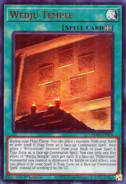 Yugioh! Wedju Temple - INFO-EN054 - Ultra Rare - 1st Edition Near Mint, English - Image 1