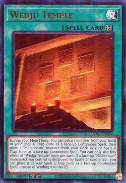 Yugioh! Wedju Temple - INFO-EN054 - Ultra Rare - 1st Edition Near Mint, English - Image 2