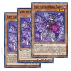 Yugioh - Neiroy, the Dream Mirror Traitor x 3 - 1st Edition NM - Free Holo Card - Image 1