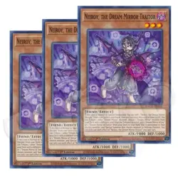 Yugioh - Neiroy, the Dream Mirror Traitor x 3 - 1st Edition NM - Free Holo Card - Image 2