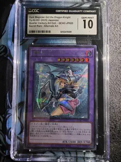 Dark Magician Girl the Dragon Knight Alt Quarter Century Secret QCAC-JP020 CGC10 - Image 2
