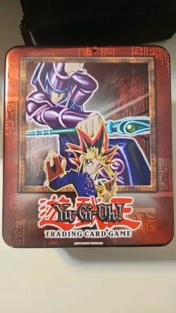 Yu-Gi-Oh!  Early English North American Tin Can 2002 Dark Magician 946484 EMPTY - Image 1