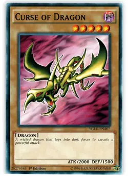 Curse of Dragon - YGLD-ENA07 - Common - 1st Edition x1 - Moderately Played - Image 1