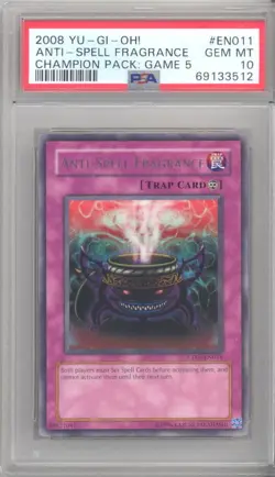 PSA 10 - Yu-Gi-Oh Card - CP05-EN011 - ANTI-SPELL FRAGRANCE (rare) - GEM MINT - Image 1