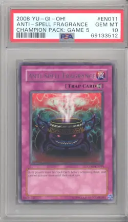 PSA 10 - Yu-Gi-Oh Card - CP05-EN011 - ANTI-SPELL FRAGRANCE (rare) - GEM MINT - Image 3
