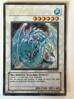 YUGIOH -- Brionac, Dragon of the Ice Barrier - HA01-EN022 - Secret Rare - Unl Ed - Image 2