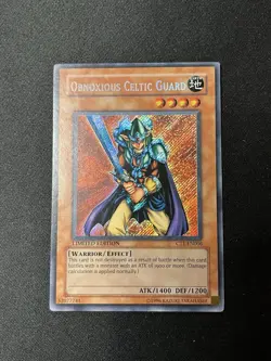Yugioh Obnoxious Celtic Guard - CT1-EN006 Secret Rare Limited Pack Fresh Mint - Image 1