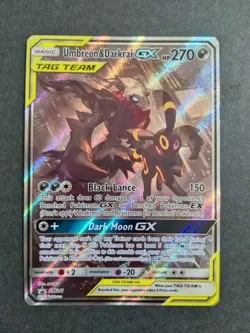 Umbreon & Darkrai GX SM241 PokÃ©mon Card Full Art Holo NM/LP - Image 1