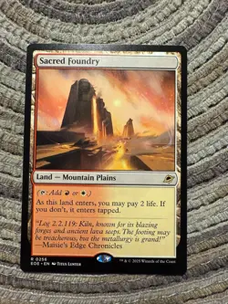 SACRED FOUNDRY - Rare - EOE Edge of Eternities MTG #256 Shocklands - Image 1