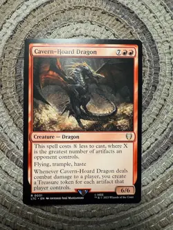 CAVERN-HOARD DRAGON - Rare - LTC Lord of the Rings Commander MTG #0031 - Image 1