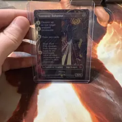 MTG Summon: Bahamut Final Fantasy Foil Borderless Mythic  - Image 5
