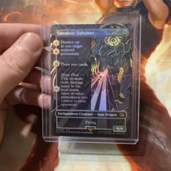 MTG Summon: Bahamut Final Fantasy Foil Borderless Mythic  - Image 6