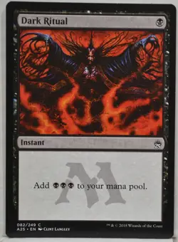 MTG Dark Ritual Masters 25 A25 082/249 Regular Common Magic The Gathering - Image 1