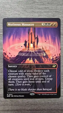 Mutinous Massacre (Rare Borderless) #314 Edge of Eternities MTG NM - Image 1