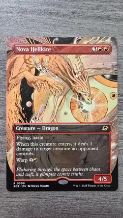 Nova Hellkite (Rare Borderless) #309 Edge of Eternities MTG NM - Image 1