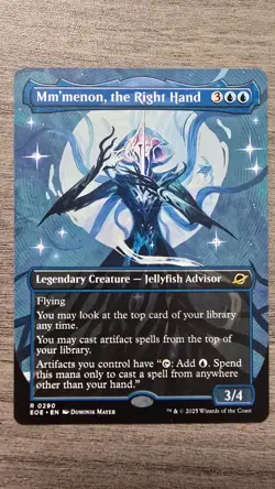 Mm'menon, the Right Hand (Rare Borderless) #290 Edge of Eternities MTG NM - Image 1