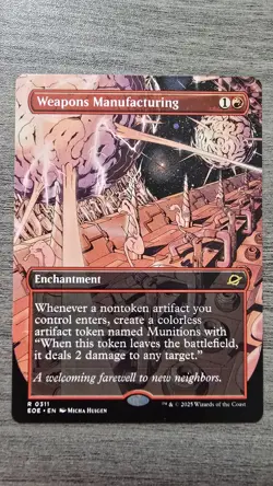 Weapons Manufacturing (Rare Borderless) #311 Edge of Eternities MTG NM - Image 1