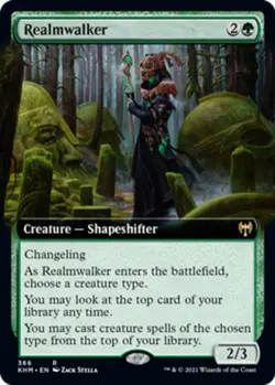 1x Realmwalker ~ Extended Art NM-Mint, English Kaldheim MTG Magic - Image 1