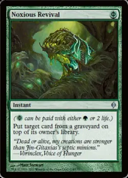 1x Noxious Revival Light Play, English New Phyrexia MTG Magic - Image 1
