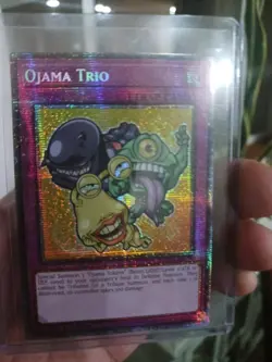 Yugioh Ojama Trio Starlight Rare BLMM-EN010 1st Edition Holo Foil Mint Condition - Image 1