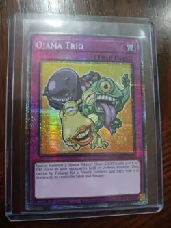 Yugioh Ojama Trio Starlight Rare BLMM-EN010 1st Edition Holo Foil Mint Condition - Image 2