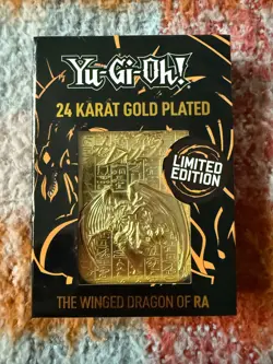 Yu-Gi-Oh! The Winged Dragon of Ra 24k Gold Card Limited Edition (Fannattik) - Image 1