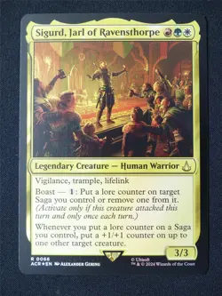 Sigurd Jarl of Ravensthorpe Foil - ACR - Mtg Card #31R - Image 2