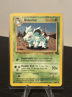 Nidorina 40/64 - Jungle 2 Pokemon Card 1999 - LP - Image 1