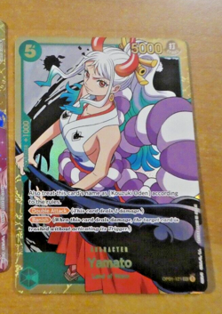 ONE PIECE ENGLISH CARD HOLO GAME CARD Yamato OP01-121 SEC JCC EN MINT - Image 3