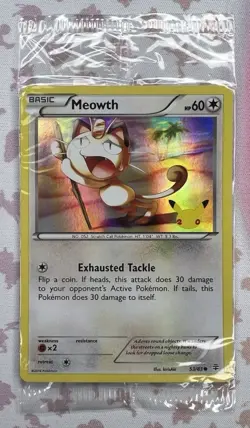 Meowth XY 20th Anniversary 53/83 Sealed Pokemon Trading Card Pack 💝 - Image 1