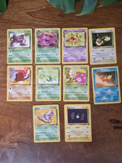 10x Pokemon Base Set rocket Joblot 1st edition grimer Pokemon card Bundle WOTC - Image 12