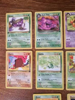 10x Pokemon Base Set rocket Joblot 1st edition grimer Pokemon card Bundle WOTC - Image 13