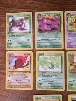 10x Pokemon Base Set rocket Joblot 1st edition grimer Pokemon card Bundle WOTC - Image 4