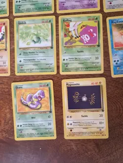 10x Pokemon Base Set rocket Joblot 1st edition grimer Pokemon card Bundle WOTC - Image 8