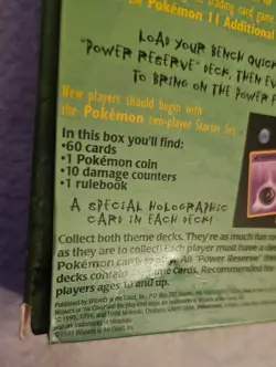 Pokemon Power Reserve Theme Deck Box and Booklet Only-  Jungle 1999 - NO CARDS - Image 7